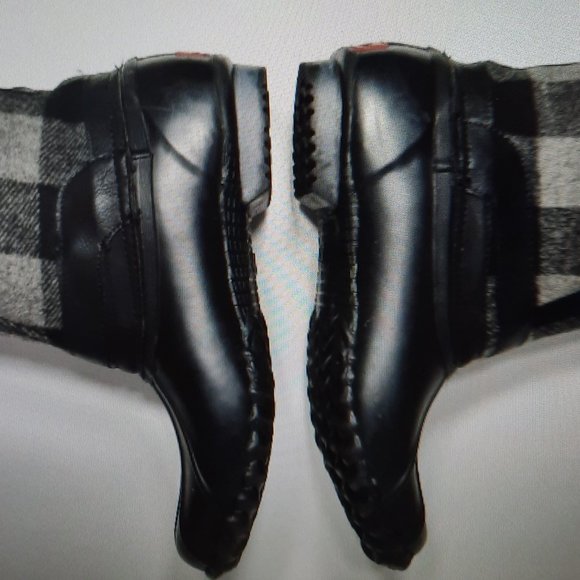 Chooka Eastlake Wool Quilted Duck Boots Waterproof Blk/Gray Duck Boots Size 10 - Picture 9 of 11